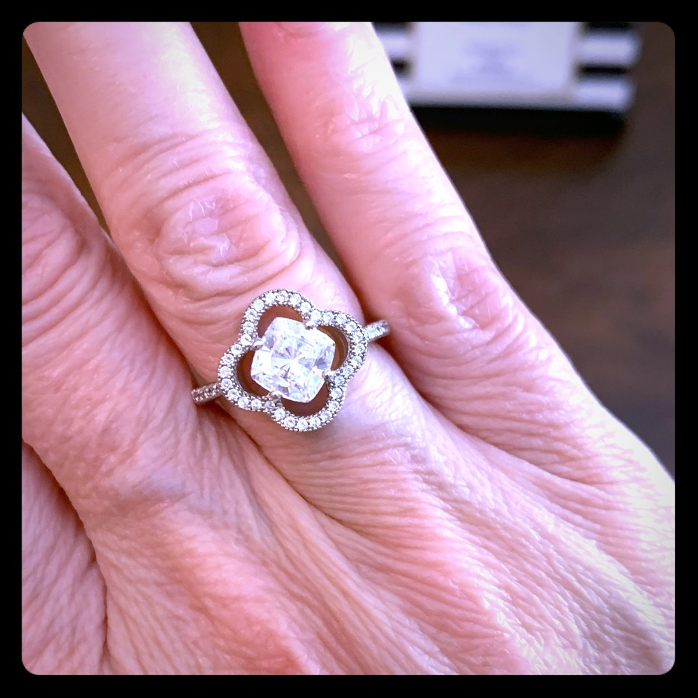 💍SALE TODAY!💍 Sterling Silver CZ Engagement Ring
